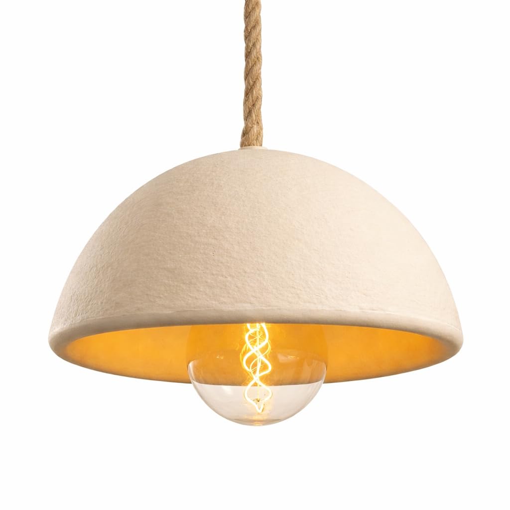 newgarden LUNA - Lampada a sospensione senza fili, ricaricabile con lampadina LED portatile, con luce regolabile, per interni ed esterni, protetta, terrazza o giardino (Beige)