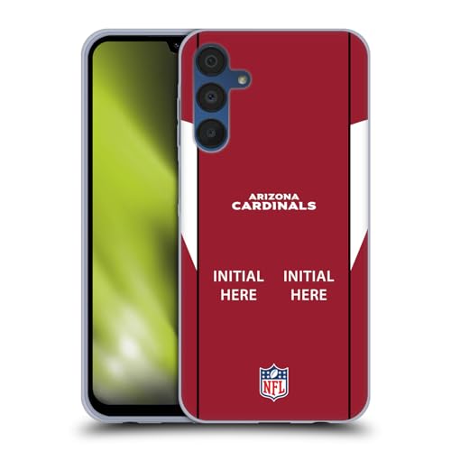 Coque en Gel Arizona Cardinals NFL avec Initiale Personnalisée pour Samsung Galaxy A15