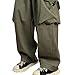 Mens Street Fashion Oversized Cargo Pant Cotton Lounge Trouser for All Seasons Stretch Athletic Pants (Green,3X-Large)