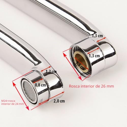 Miniatura 2 de Parada Para Instalaciones Arm Grifo De Cocina Brazo De Válvula Brazo De Válvula Boquilla De Grifo - Sólo 24 Cm De Largo