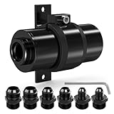 MATWEI Premium 10 Micron Inline Fuel Filter with 6AN 8AN 10AN Adapters & Universal 50MM Clamp -