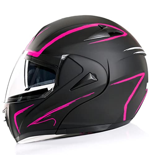 Motesen Adulto Cascos modulares Moto Bicicleta para Mujer y Hombre Motocicleta Touring Motocicletas Sportbikes ABS Adecuado para Primavera, Otoño e Invierno DOT Aprobado Cascos integrales