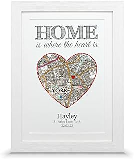 House warming gift for new home | New home map present