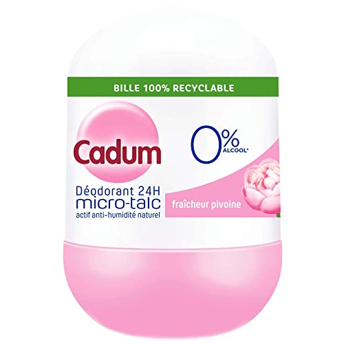 Cadum - Déodorant Femme Bille Micro Talc Fraîcheur Pivoine Efficacité 24h - 50 ml - 1 unité Cover