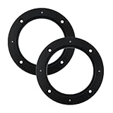 AUTUT 2 Pcs 4-inch Universal Fit ABS Car Stereo 4' Speaker Spacers, 0.4' Depth