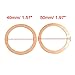 X AUTOHAUX 8pcs 40mm Inner Dia Copper Washers Flat Sealing Gaskets Ring for Car