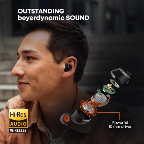 Image of beyerdynamic Amiron 300 True Wireless ANC Earbuds, Bluetooth 5.3, Cream