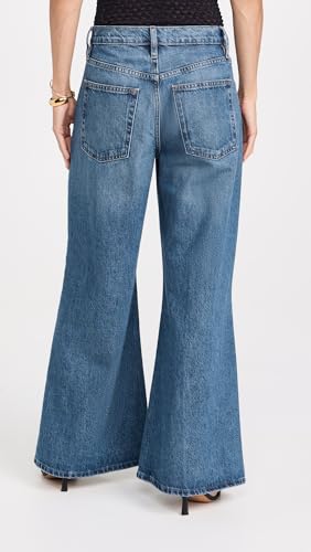 FRAME Women's Pixie Easy Wide Flare Jeans3