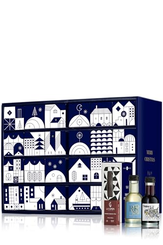 GEILE WEINE Wein trifft Schokolade Adventskalender PREMIUM (12 x 0,1l + 12 x 35g) mit bestem Rotwein, Weißwein und Rosé sowie handgemachter Schokolade