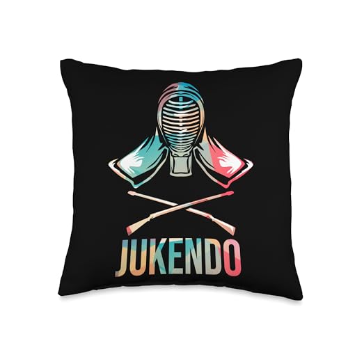 Bayonet Fighting Jukendo Japanese Martial Art Throw Pillow