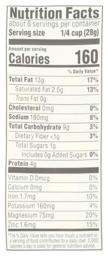 Image of Whole Foods Market, Cashews Dry Roasted Sea Salt Fair Trade Organic 8 Ounce