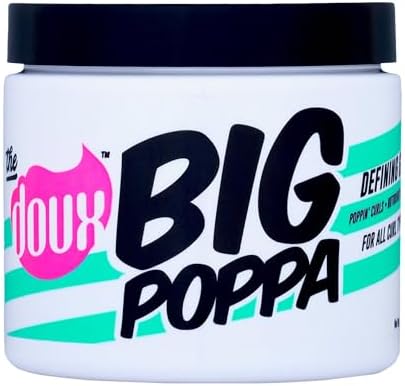 The Doux Big Poppa Defining Gel, Curling Gel to Fight Frizz and Humidity, Curl-Defining Hair Products, Suitable for All Curl Types