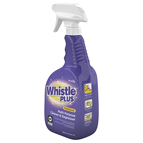 Image of Diversey CBD540564 Whistle Plus Professional Multi Purpose Cleaner & Degreaser, Heavy Duty Stain Remover with Citrus Scent, Ready-to-Use Capped Spray, 32-Ounce (Pack of 8)