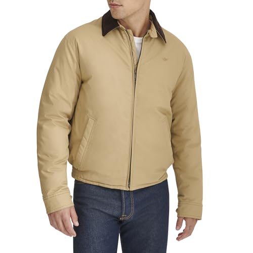 Image of DOCKERS Men's Cotton Twill Bomber Jacket With Padded Lining