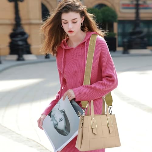 Image of Purse Strap Crossbody Wide Shoulder Strap Adjustable Canvas Straps Replacement Belts for Handbag, Crossbody Bag