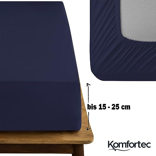 Bettlaken Komfortec Jersey Spann 90 x 200 cm aus 100% Baumwolle