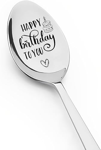 Regalos de feliz cumpleaños para mujeres y hombres, cucharas de cumpleaños, regalos para mejor amiga, hermana, hermano, regalos de cumpleaños para