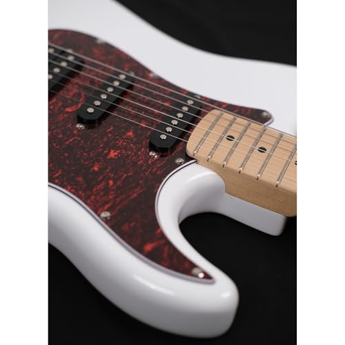 Image of Magna Electric guitar ST20M Stratway gossy finish White - Maple includes 12MM Padded Bag