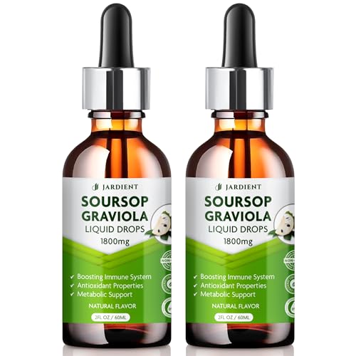 Soursop Bitters Extract Liquid Oil : Graviola Soursop Extract- Organic for Cell Support and Regeneration- Soursop Tincture Edible 2Fl oz x 2Pack