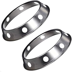 Wok Ring for Gas Stove,2 Pack Potholders for Kitchens 7.99 and 9.13 Inch Reversible Size Wok Stand Suitable for Most Woks