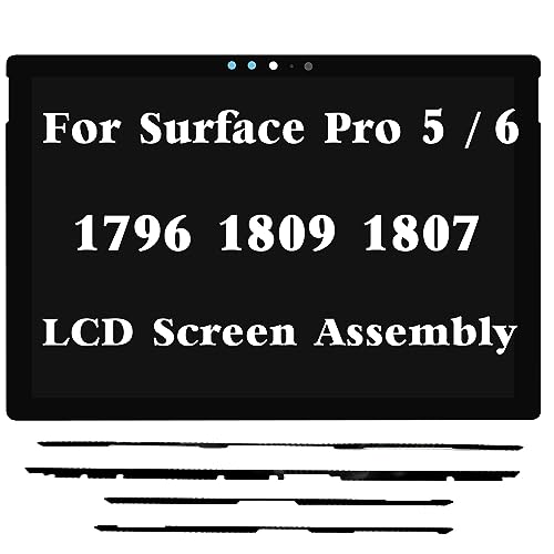 Image of Screen for Microsoft Surface Pro 5 /6 1796 1809 1807 LCD Touch Screen Display Digitizer Assembly