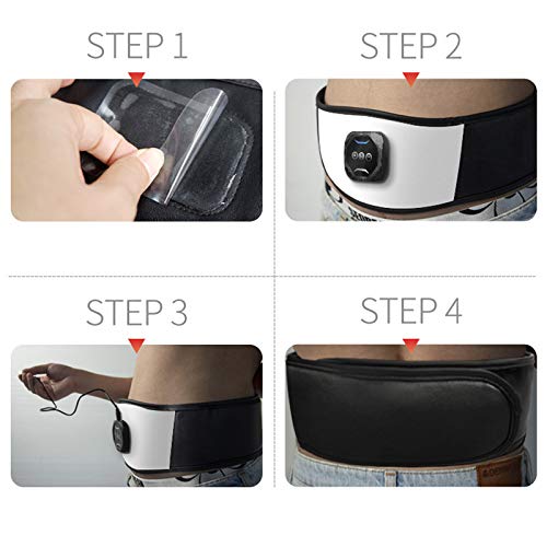 ixaer-Electric-Slimming-Belt-Electronic-Abdominal-Belt-Muscle-Toning-Waist-Trainer-6-Massage-Modes-10-Levels-Adjustable-Intensity-Vibration-Loss-Weight-Fat-Removal-Burner-Belt-Blackwhite