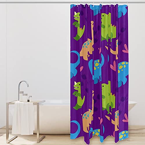 Rideau de douche dinosaures 183x183 cm pour égayer la salle de bain - 3