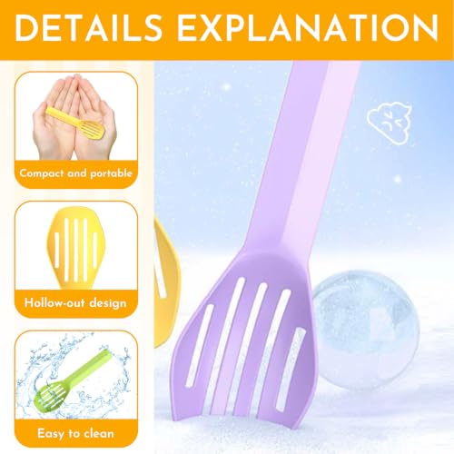 Image of 9Pcs Bathing Sand Scooper for Hamsters, Small Pet Grooming | Hamster Bedding Scooper,Pet Cleaning Tool,Small Pet Grooming