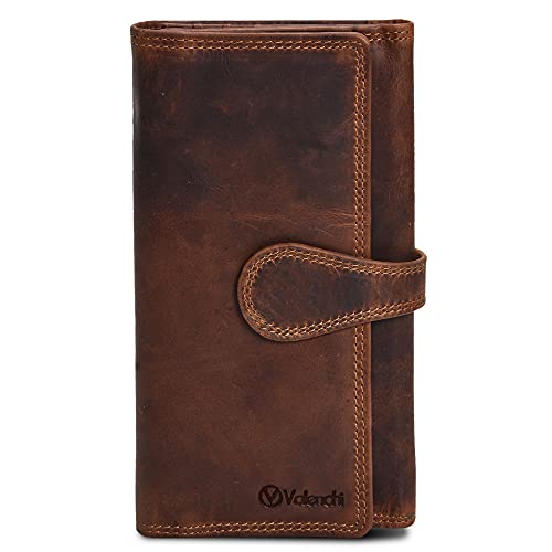 VALENCHI Wallet For Women - Small Leather Women's Wallet - Ladies Hand Clutch Purse - Travel - Credit Card Holder