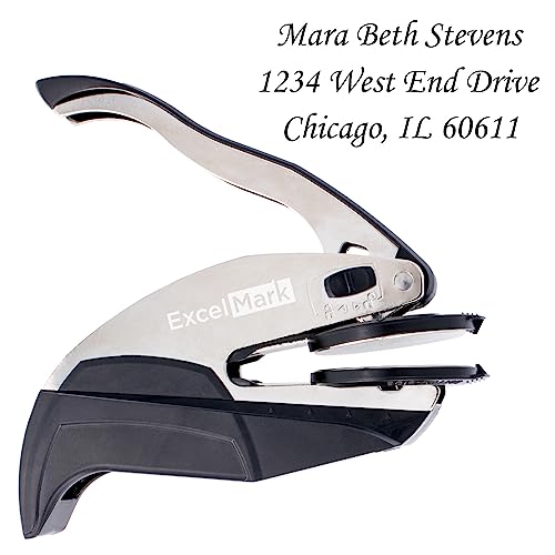 ExcelMark 3 Line Custom Hand Embosser