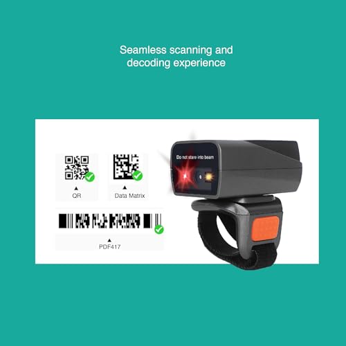 Image of FINGERS QuickScan Ring WL207 Super Compact & Ultra-Portable Ring Barcode Scanner (3-in-1: Wireless (2.4 GHz) | Bluetooth | Wired (with Type-C), Wireless 2D Imager, Quick Plug-n-Play.