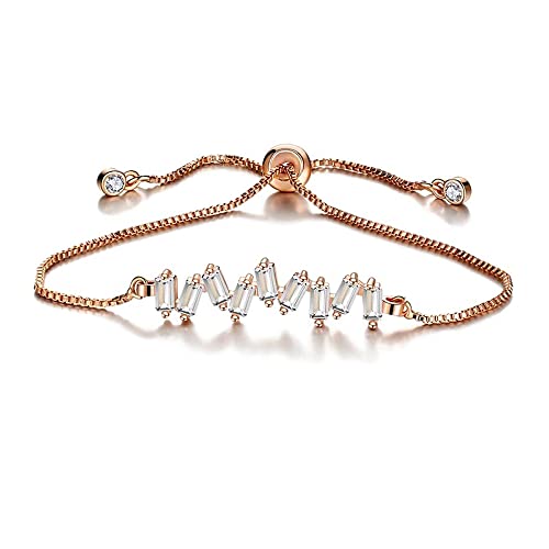 Shining Diva Fashion Endless Love Crystal Infinity Bracelet for Women CZ Diamonds Latest Stylish Adjustable Charm Tennis Bracelet for Girls