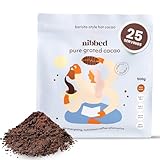 Nibbed Pure Cacao Grated, 500 g | Rich, Dark & Creamy for a Healthy Dark Hot Chocolate or Iced Drink | Organic, Sugar-Free & Natural Coffee Alternative | High in Magnesium & Fibre | Single Origin
