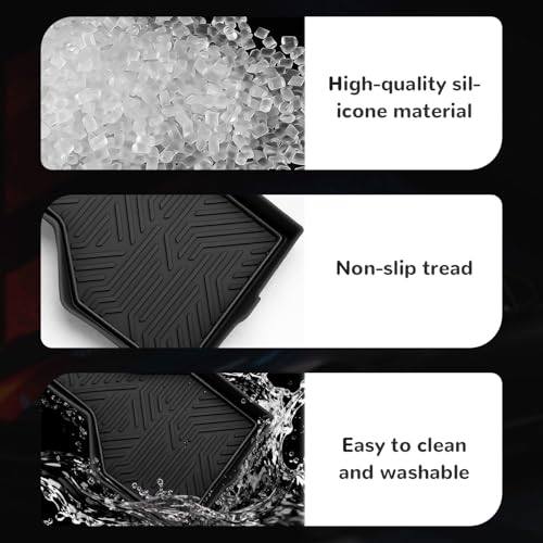 Portavasos para Toyota Tacoma 2024-2026 de silicona negro miniatura 4
