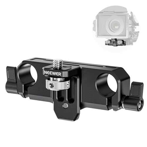 Image of NEEWER Matte Box Support, LWS 15mm Dual Rod Clamps with 1 /4 inch Screw & 0.9 inch /22mm Vertical Adjustment, Compatible with SmallRig NEEWER Mini Matte Boxes, PG013