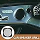 TOPPERFUN 2 Stück Auto Lautsprechergitter, 4 zoll/11cm Auto Lautsprechergitter, Metall Lautsprecherschutzabdeckung, Auto Lautsprechergitterrahmen, quadratische Audio Staubschutzhülle