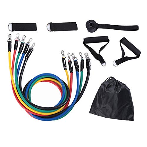ALCHEMY Resistance Bands Set for Exercise, Stretching, and Workout Toning Tube Kit with Foam Handles, Door Anchor, Ankle Strap, and Carrying Bag for Men, Women (B08K8LD1R7) Amazon Price History, Amazon Price Tracker