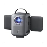 soundcore Nebula P1i Smart Projector with WiFi and Bluetooth, Flippable Speakers, 2.0 Dolby Audio, 380 ANSI Lumens, Full HD 1080P, All-Glass Lenses, Dual 10W Stereo, GTV, Portable