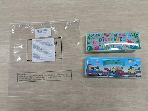 Image of Henoyso Multifunctional Pencil Box for Boys, Cute Dinosaur Pencil Case with Calculator and Sharpener, 2026 Back to School Supplies Organizer for Kids Teens Students, Elementary Gift