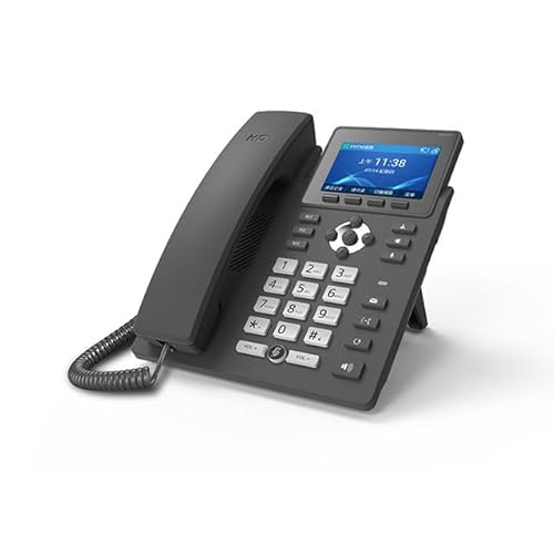 Tosuny Téléphone IP, Téléphone VoIP D'affichage de Couleur 2,4 Pouces avec 5.0 et Annulation de Bruit, pour Le Petit Bureau et Le Bureau à Domicile