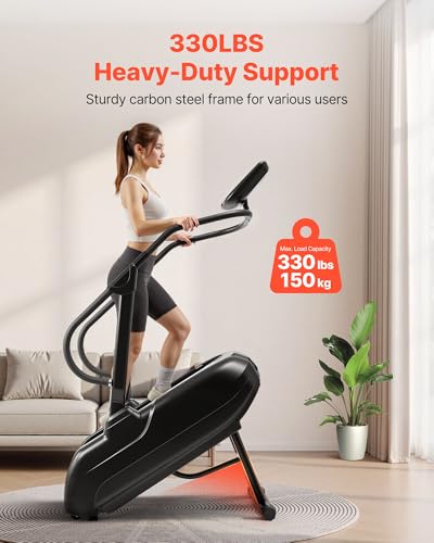 Image of VEVOR Stair Stepper Machine, LED Screen Continuous Climbing Machines, Max Load 330 Lbs Stepping Climber for Home, 15 Speed Levels 28-168 Steps /Minute Stepmill Exercise for Cardio Lower Body