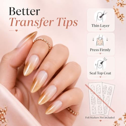 Image of Beetles Nail Foil Glue Transfer Gel for Nails 1PCS 15ML