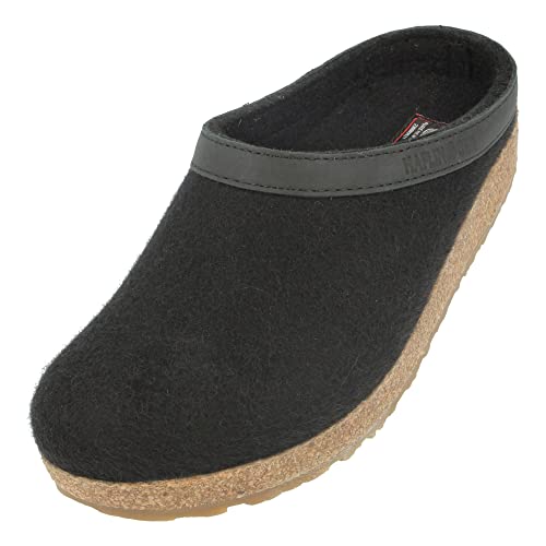 HAFLINGER Women's GZL Boat Shoe Trimmed Wool Clogs