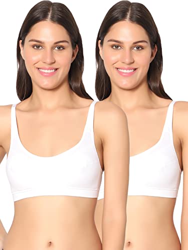 Image of SONARI Dazzle Womens Lightly Padded Minimizer Bra | Non-Wired, Moderate Coverage, Stretch Cotton, Hand Washable, Regular Wear (DB540,Pack of 2)
