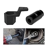 KHGUZ Car Crankshaft Pulley Removal Tool, 19mm Harmonic Balancer Socket & 50mm Crankshaft Crank Pulley Wrench Holder Tool Kit, Automotive Accessories, Compatible with A-cura Engines