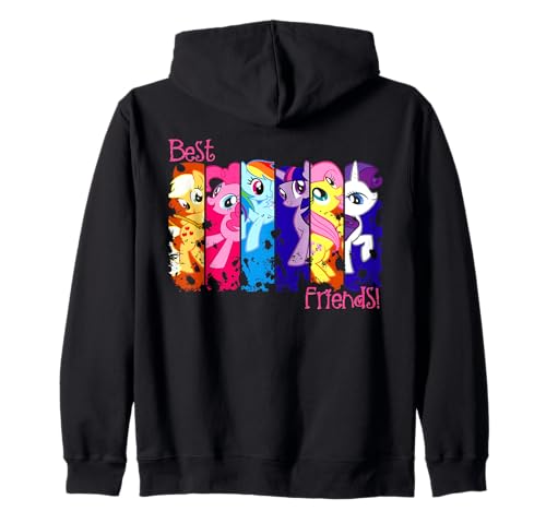 Best Friend Retro Rainbow Dash Fluttershy Rarity Felpa con cappuccio