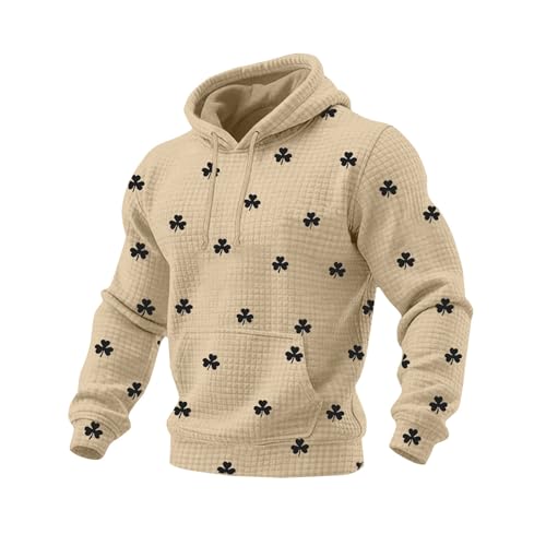 Ropa anti UV hombre con capucha de cuadros pequeños kaki XXL para deporte