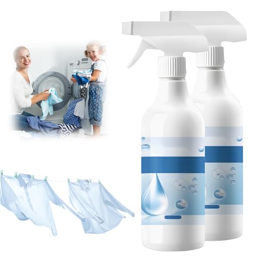 Fly Cloth Cleanse Clothing Emulsifier, Spot Stain Eliminator, Non-Ionic Laundry Pre-Treatment for Vintage Clothes, Restores Faded Colors, Fabric Conditioner (2PCS)