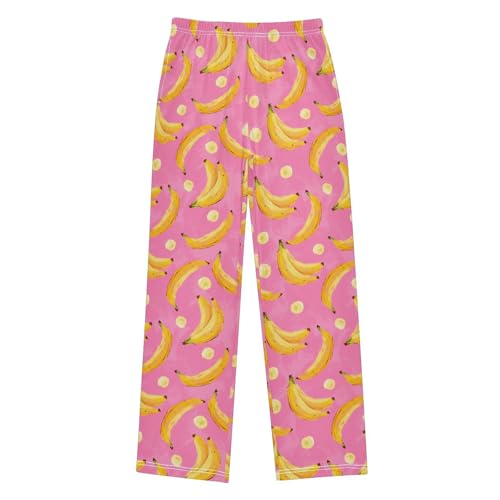 Boys' Pants Banana Fruit Slice Long Bottoms Jogger Pants Elastic Waist Trousers with Pockets S-XL