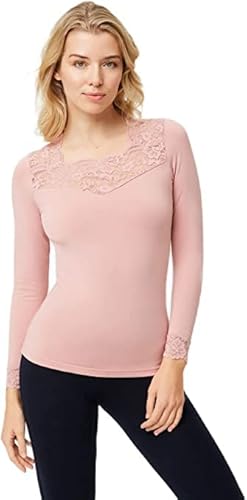 YSABEL MORA - Camiseta térmica Encaje Manga Larga Cover